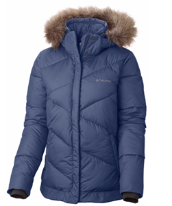 COLUMBIA Womens 2X Snow Eclipse Jacket Hooded Warm Quilted