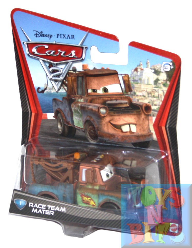 Disney Pixar Cars 2 Race Team Mater Diecast Car #1 NEW