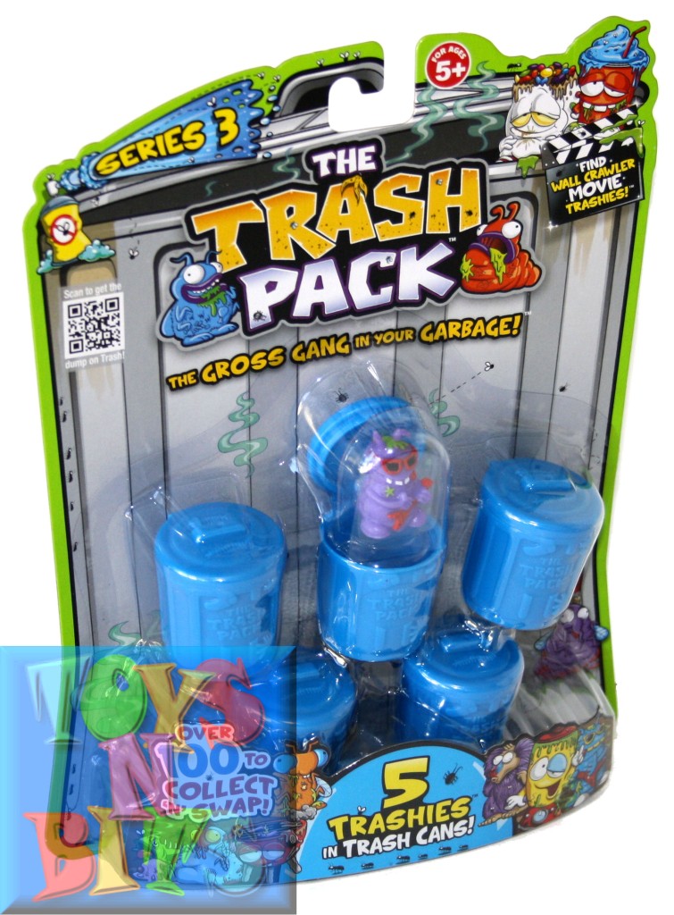 The Trash Pack 5 Trashies in Trash Cans Series 3