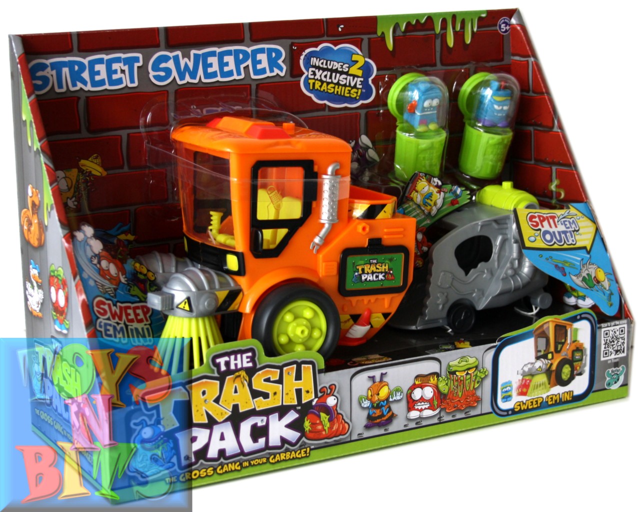 The Trash Pack STREET SWEEPER Garbage Truck Waste Catcher 2 Exclusive ...