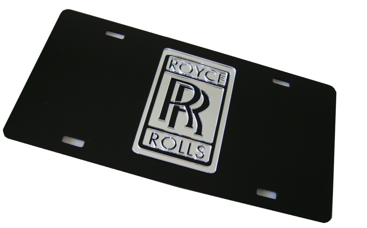 Rolls Royce Laser Cut Front License Plate | eBay