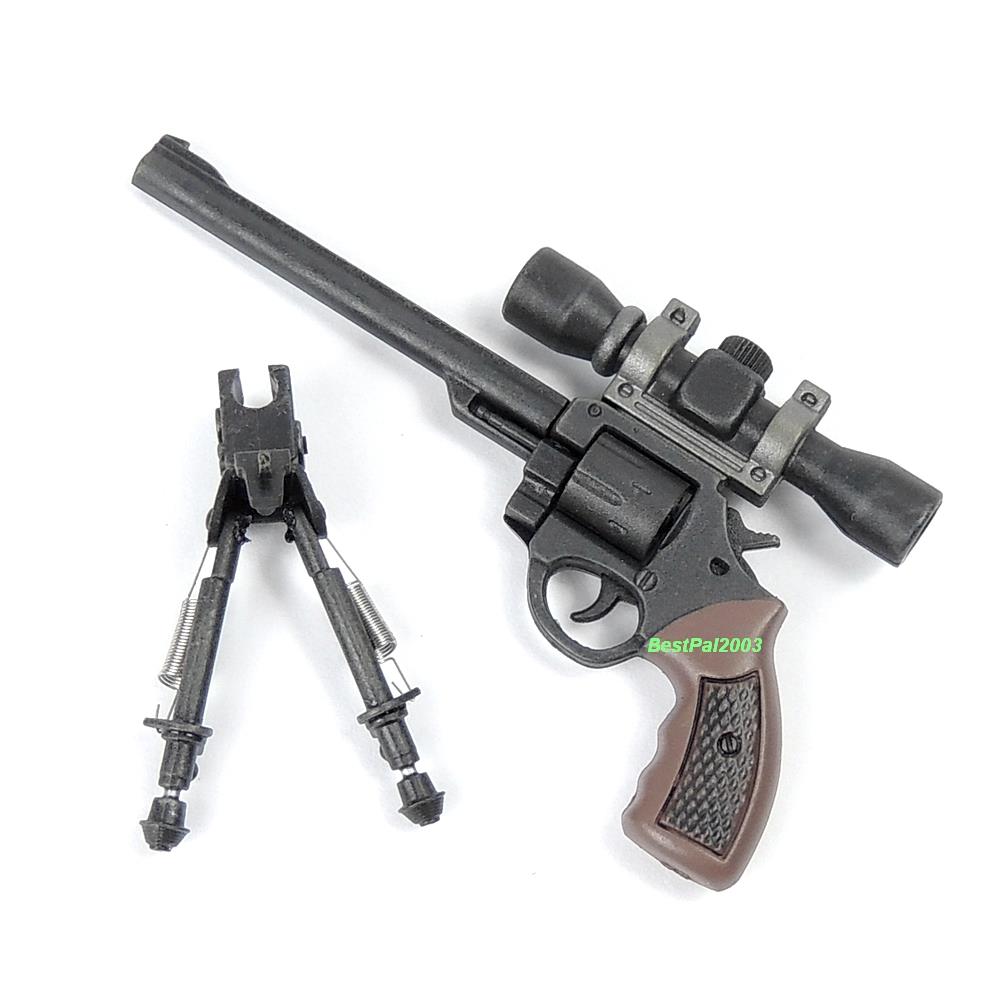 Hot Toys Gign Leader 1 6 Scale Long Barrel Revolver W Scope Foldable Bi Pod Ebay