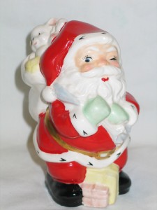 Vintage Christmas Norcrest Ceramic Santa With Toy Sack Bank 1950's ...