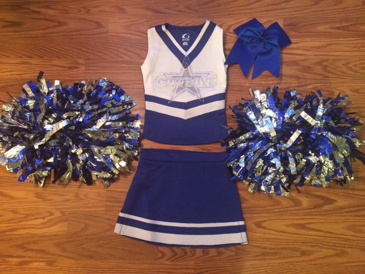 dallas cowboys cheerleader outfit girl