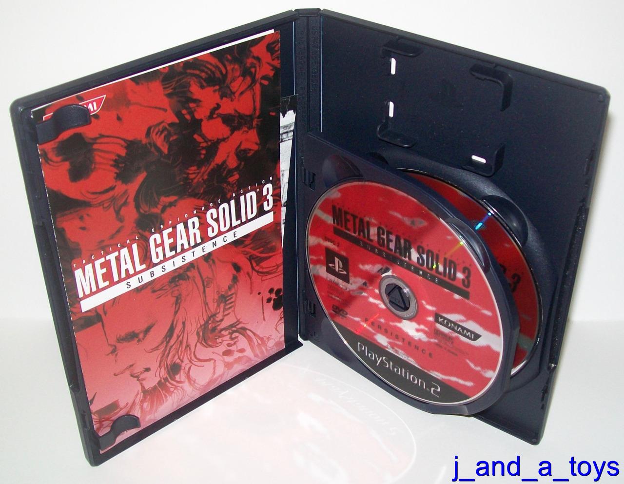 SONY PLAYSTATION 2 (PS2) METAL GEAR SOLID 3 SUBSISTENCE CASED JAPAN, JAPANESE - 第 1/1 張圖片