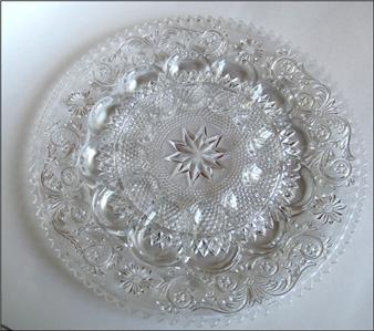 Duncan Miller Three Faces Pattern Glass EAPG Antique Vintage