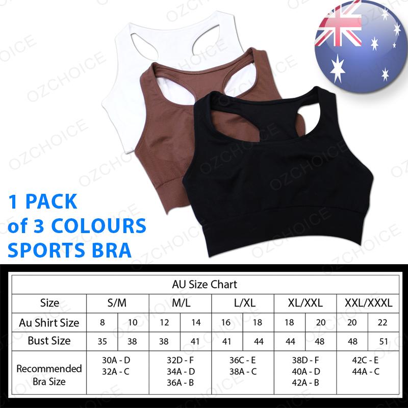 3pcs Set Seamless Sports Bra S M L XL XXL XXXL Comfort Yoga Gym Fitness