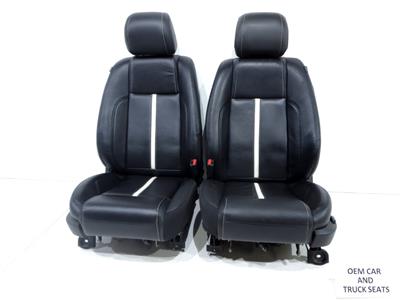 Ford Mustang Coupe Oem Black Leather White Stripe Seats 2010 2018 - Mustang Leather Seat Covers Oem Ford Mustang Coupe Oem Black Leather White Stripe Seats 2010 2018 - Mustang Leather Seat Covers Oem