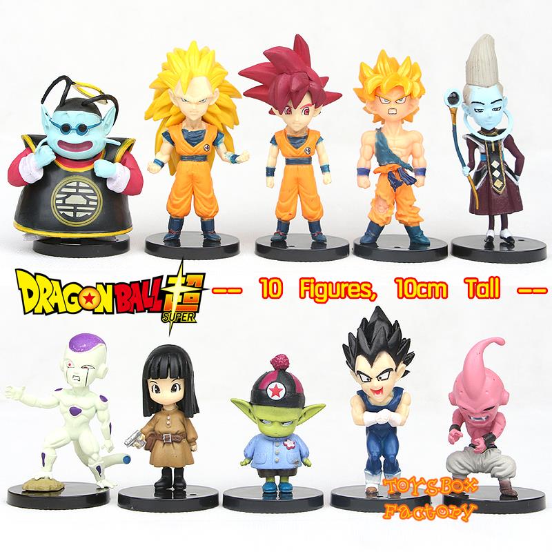 10x Anime Dragon Ball Z Dbz Saiyan Son Goku Frieza Vegeta Action