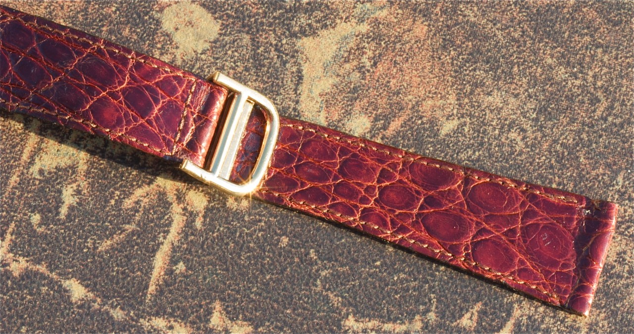 WatchNet: Trading Post: FS: Cartier style vintage crocodile gold ...