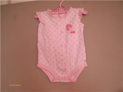 Baby Outfit Fits Reborn Doll Size Newborn One Piece Pink Dotted