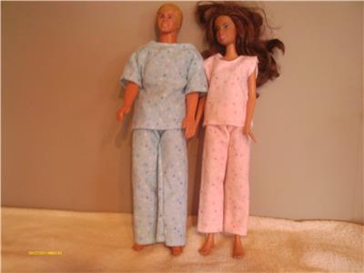 pijama barbie y ken